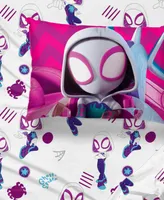 Jay Franco Spidey His Amazing Friends Ghost Spidey Microfiber 4 Piece Bed Set, Toddler