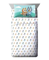 Jay Franco Bluey Bluey Bingo Microfiber 3 Piece Sheet Set, Toddler