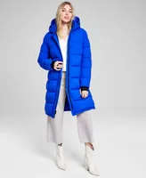 BCBGeneration Women's Hooded Puffer Coat, Created for Macy's