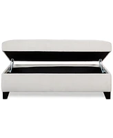 Closeout! Kallison 53" Fabric Storage Ottoman, Created for Macy's
