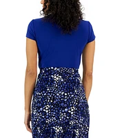 Kasper Women's Cowlneck Blouse