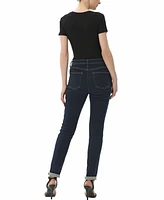 kimi + kai Women's Round Neck Basic Bodysuit Top