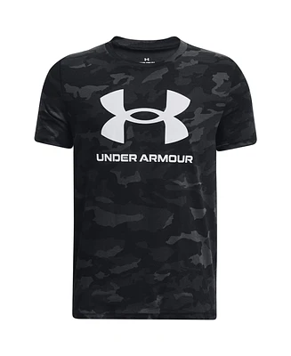 Under Armour Big Boys Sportstyle Logo All Over Print Short Sleeve T-shirt