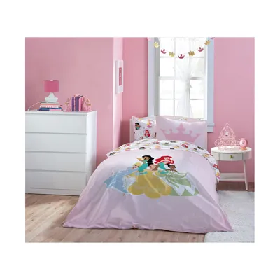 Disney Princess Besties 100% Organic Cotton Full Bed Set
