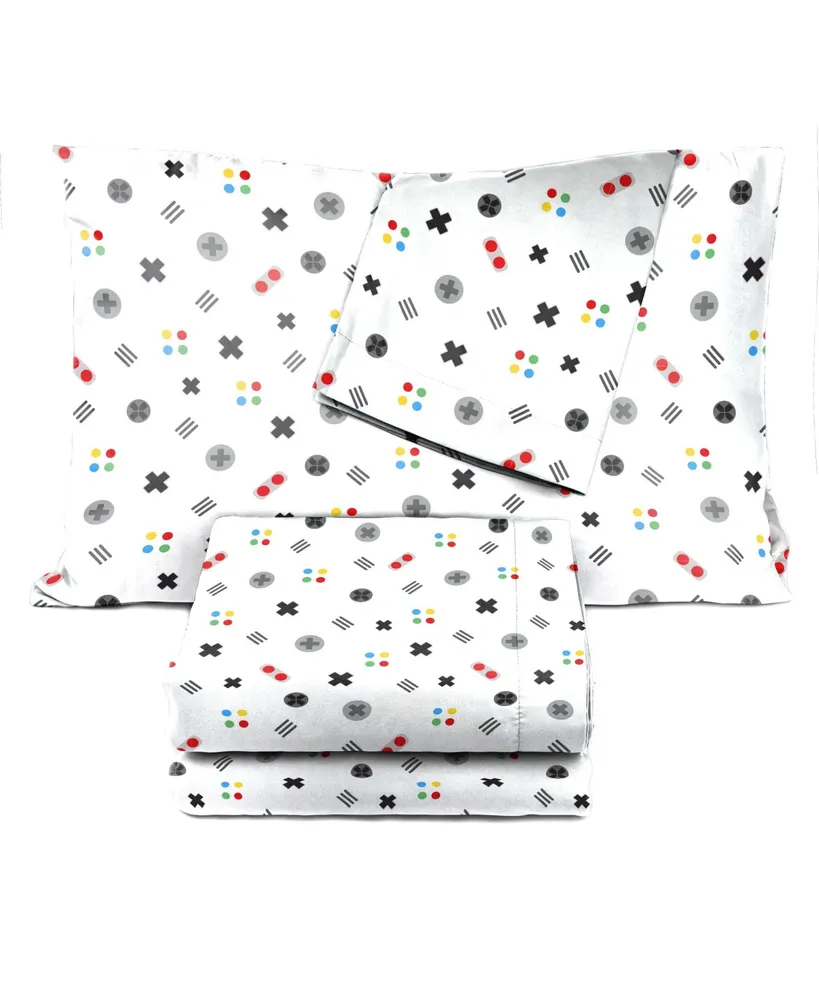 Gamer 100% Organic Cotton Queen Sheet Set