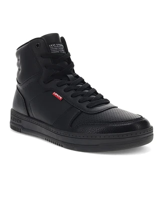 Levi's Men's Drive High Top Faux-Leather Lace-Up Sneakers