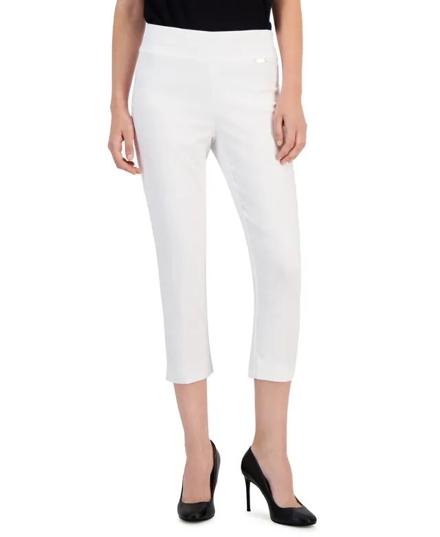 I.N.C. International Concepts Petite Mid-Rise Straight-Leg Capri Pants,  Created for Macy's - Macy's