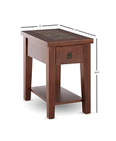 Steve Silver Davenport 13" Wide Wood Chairside End Table