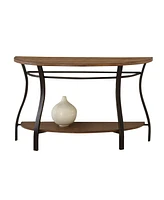 Steve Silver Denise 48" Demilune Wood and Metal Sofa Table