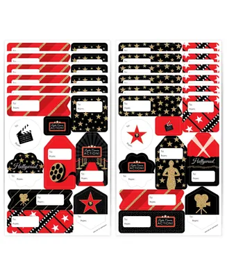 Red Carpet Hollywood Assorted To & From Stickers 12 Sheets 120 Stickers