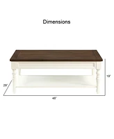 Steve Silver Joanna 48" Wooden Coffee Table