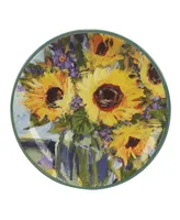 Certified International Sunflower Bouquet Set of 4 Soup/Pasta Bowl 9"