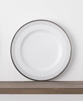 Noritake Silver Colonnade 4 Piece Salad Plate Set, Service for 4