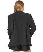 Dkny Women's Peak Lapel Two-Button Long-Sleeve Blazer