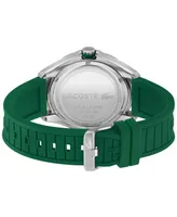 Lacoste Men's Tiebreaker Green Silicone Strap Watch 43mm