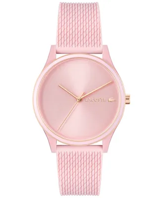 Lacoste Women's Crocodelle Pink Silicone Strap Watch 36mm