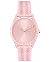 Lacoste Women's Crocodelle Pink Silicone Strap Watch 36mm