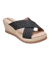 Gc Shoes Women's Malia Embellished Wedge Sandals