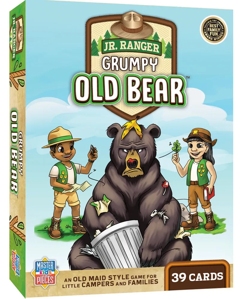 Masterpieces Jr Ranger - Grumpy Old Bear Card Game for Kids