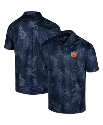 Men's Colosseum Navy Auburn Tigers Palms Team Polo Shirt