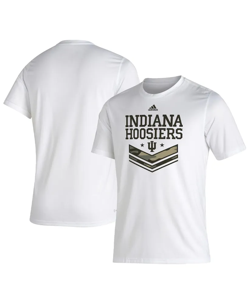 Men's adidas White Indiana Hoosiers Salute To Service Creator T-shirt