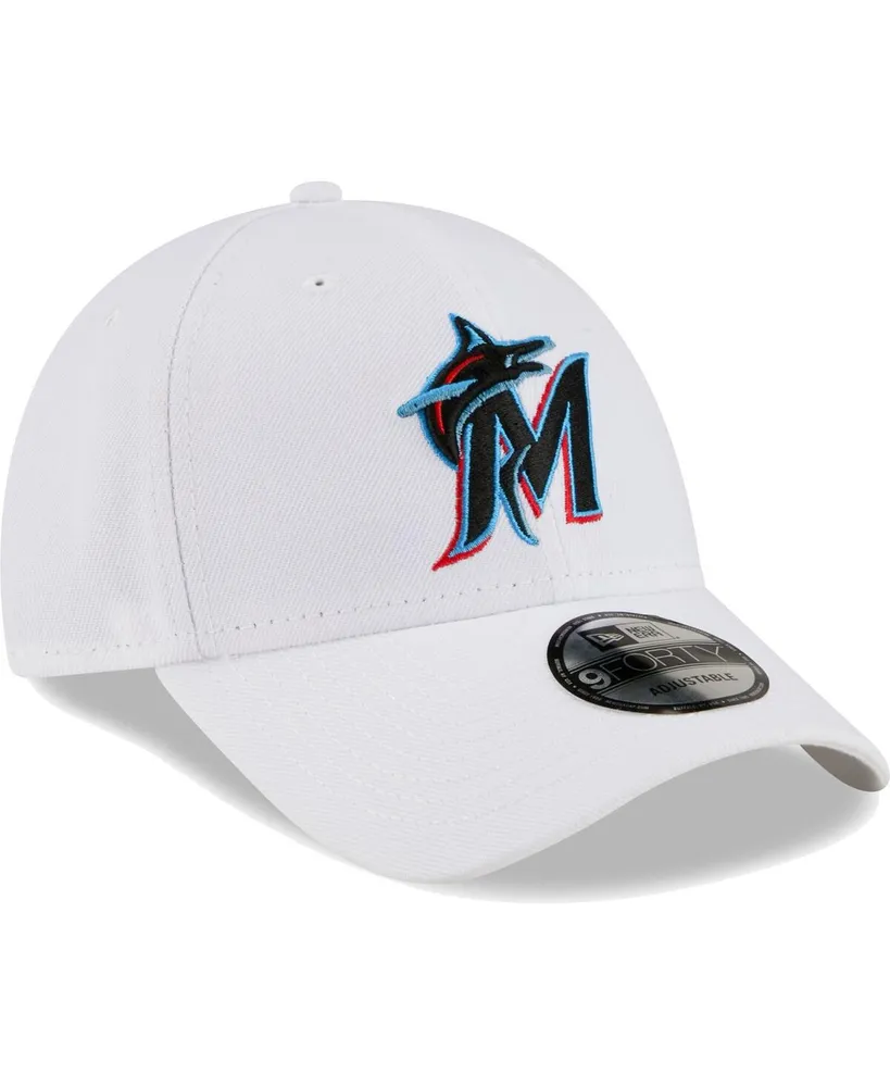 Men's New Era White Miami Marlins League Ii 9FORTY Adjustable Hat