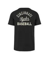 Men's '47 Brand Black Cincinnati Reds Turn Back Franklin T-shirt