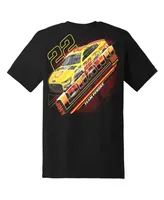 Men's Team Penske Black Joey Logano 2023 #22 Shell Pennzoil T-shirt