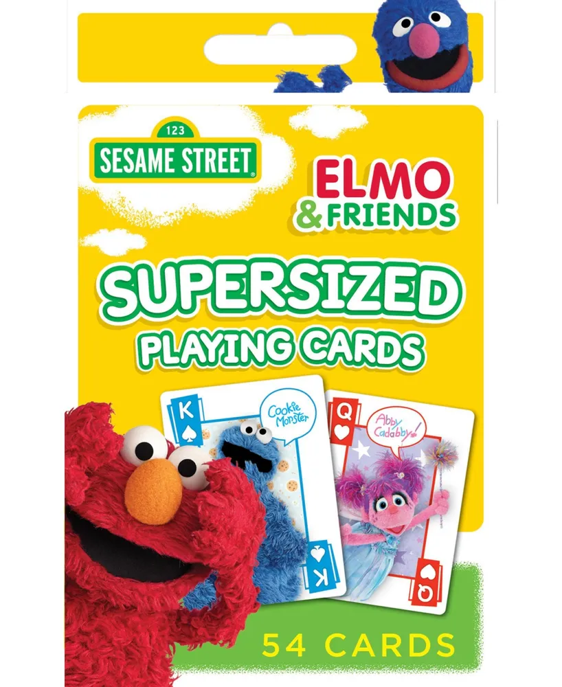 Masterpieces Sesame Street - Elmo & Friends Jumbo Playing Cards