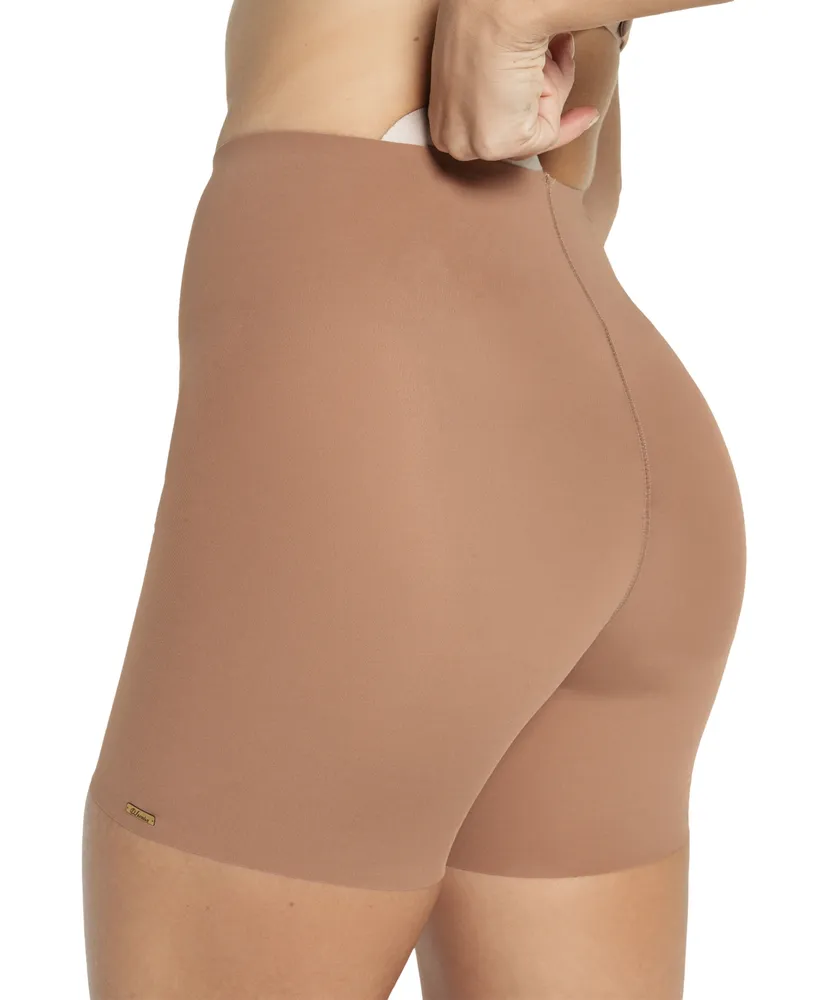 Leonisa Women's Undetectable Padded Butt Lifter Shaper Shorts - Brown