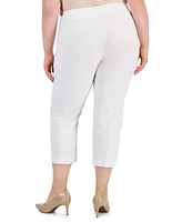 I.n.c. International Concepts Plus Mid-Rise Pull-On Capri Pants, Created for Macy's