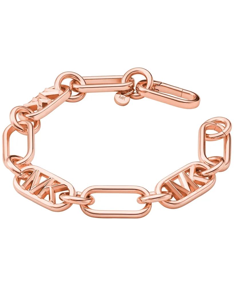 Michael Kors 14K Rose Gold-Plated Brass Empire Link Chain Bracelet