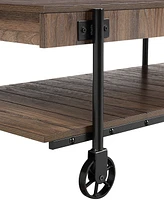 Furniture of America Luther 18" Steel Rectangle Coffee Table