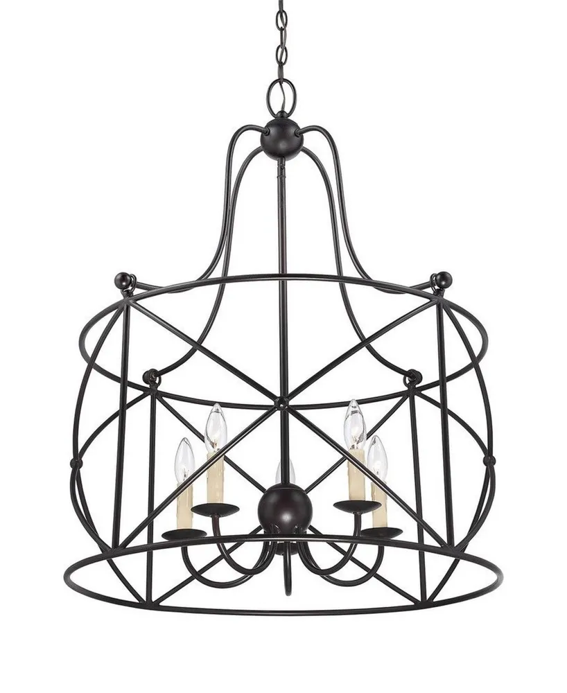 Savoy House Seneca 5-Light Pendant in English Bronze