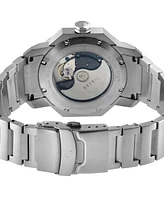Gevril Men's Roosevelt Swiss Automatic Silver-Tone Grade 2 Titanium Watch 43mm