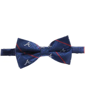 Men's Navy Atlanta Braves Oxford Bow Tie