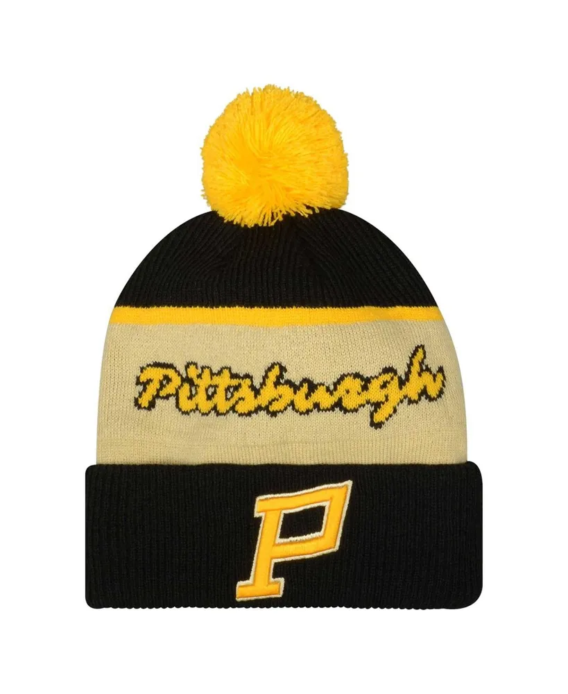 Fanatics Branded Heather Gray Pittsburgh Steelers Cuffed Knit Hat with Pom