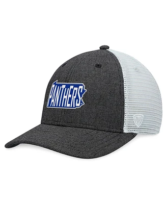Men's Top of the World Charcoal, White Pitt Panthers Townhall Trucker Snapback Hat
