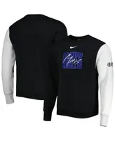 Men's Nike Black, Heather Gray Dallas Mavericks Courtside Versus Force & Flight Pullover Sweatshirt
