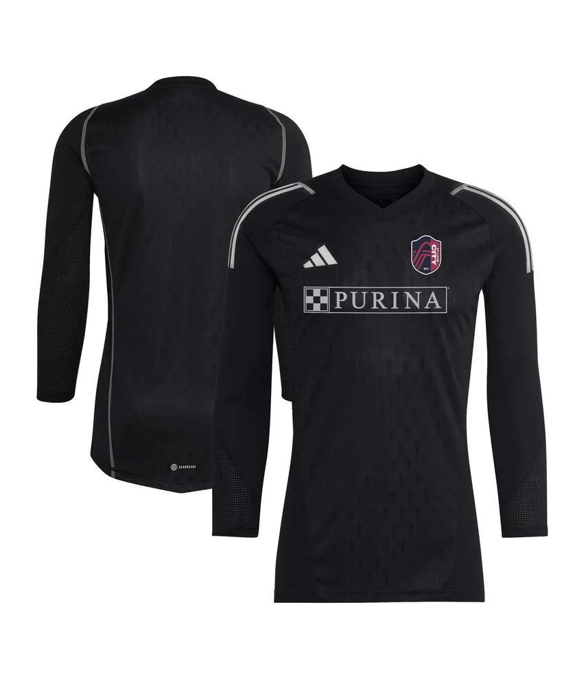 Men's Adidas Black La Galaxy 2023 Goalkeeper Long Sleeve Replica Jersey Size: Medium