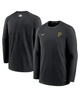 Men's Nike Black Pittsburgh Pirates Authentic Collection Logo Performance Long Sleeve T-shirt