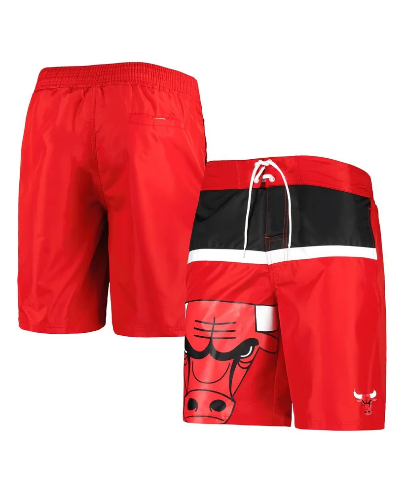 Men's G-iii Sports by Carl Banks Red Chicago Bulls Sea Wind Swim Trunks