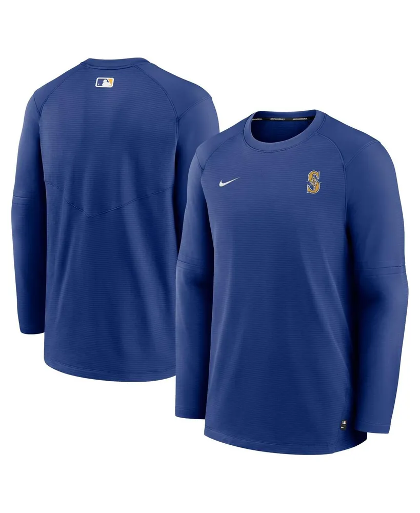 Men's Nike Royal Seattle Mariners Authentic Collection Logo Performance Long Sleeve T-shirt