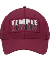 Men's Colosseum Cherry Temple Owls Positraction Snapback Hat