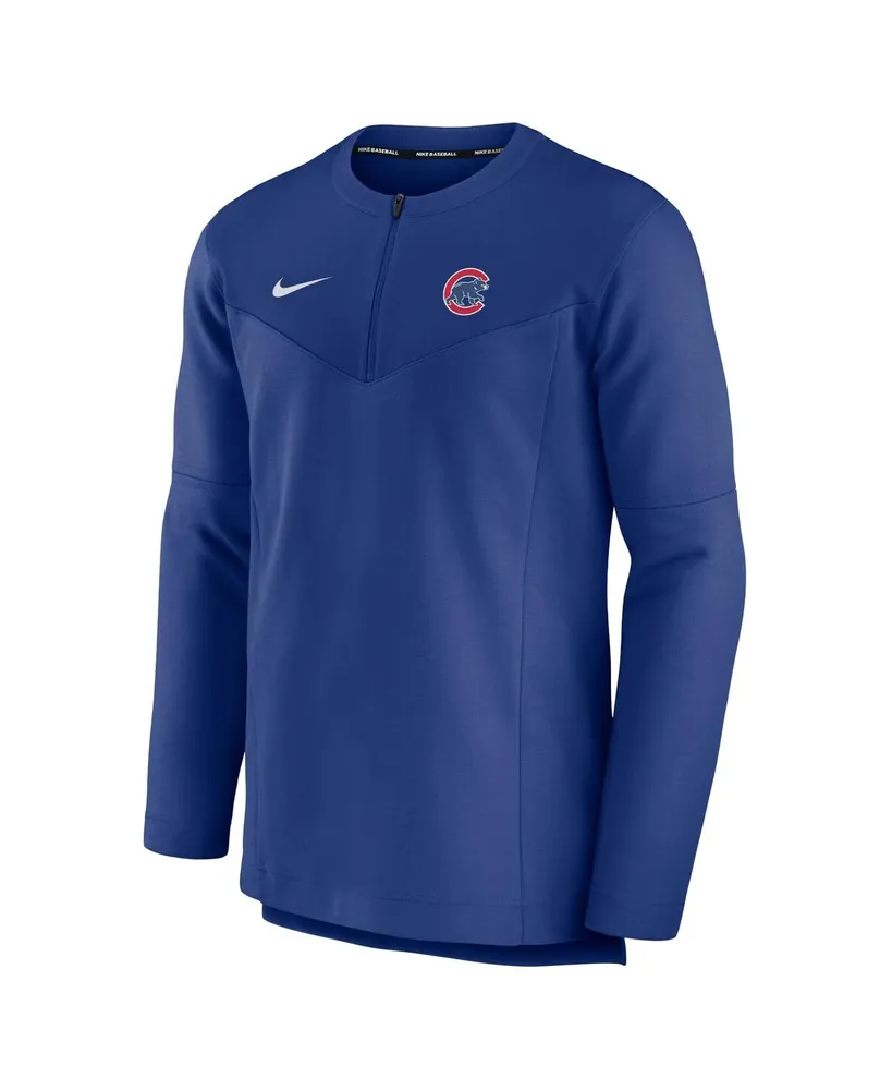 Men's Nike Royal Chicago Cubs Authentic Collection Game Time Performance Half-Zip Top
