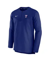 Men's Nike Royal Texas Rangers Authentic Collection Game Time Performance Half-Zip Top