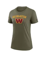 Women's Nike Olive Washington Commanders 2022 Salute To Service Legend T-shirt