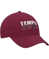 Men's Colosseum Cherry Temple Owls Positraction Snapback Hat