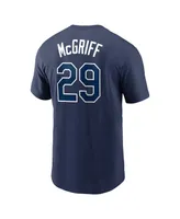 Men's Nike Fred McGriff Navy Tampa Bay Rays Name and Number T-shirt