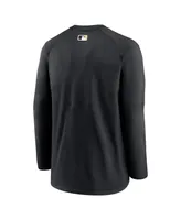 Men's Nike Black Pittsburgh Pirates Authentic Collection Logo Performance Long Sleeve T-shirt